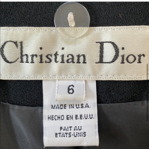 Christian Dior Black Wool Blazer SZ 6 - Picture 4 of 8
